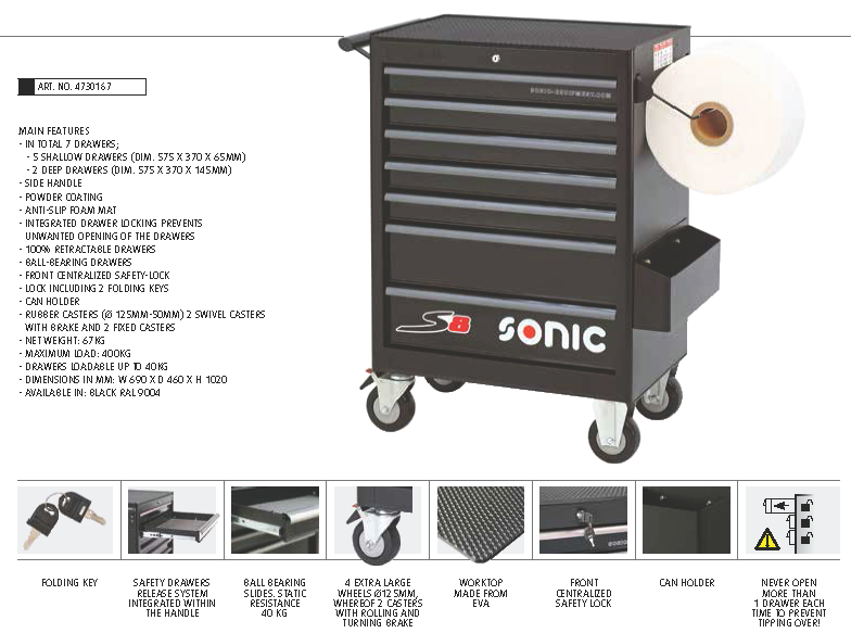 SONIC S8 TOOL CABINET
